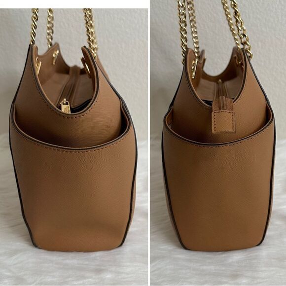 Michael Kors Jet Set Saffiano Leather Shoulder Bag with Wallet - Picture 9 of 14